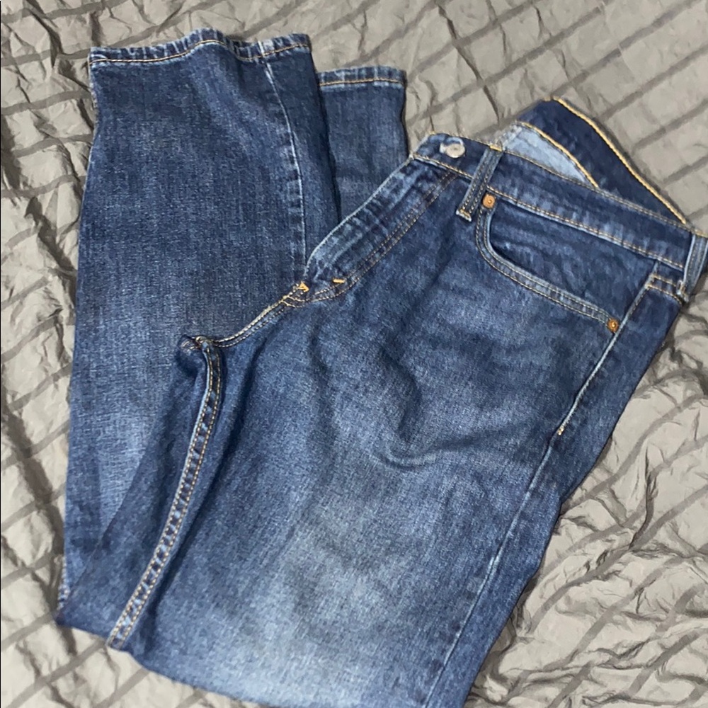 Levi's Blue 505 Straight Jeans Classic Style 34X30
